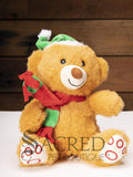 Christmas Snuggle Buddies Bear with Hat