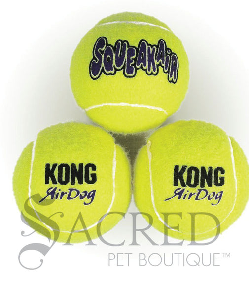 Kong Airdog Squeakair tennis ball dog toys Sacred Pet Boutique