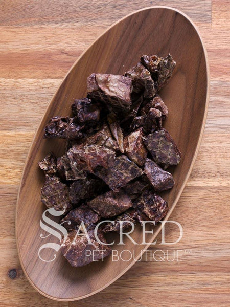 Lamb Lung Cubes dried meat dog treats Sacred Pet Boutique