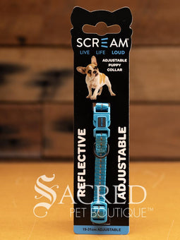 The gift pack is shown opened with the full selection of products on show. All pink or pink based items for female puppies.